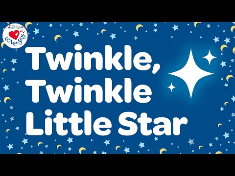 Twinkle Twinkle Little Star with Lyrics ⭐ Nursery Rhymes for Kids