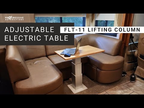 tw HomeShow Review | Adjustable Electric Table with FLT-11 Lifting Column | PROGRESSIVE AUTOMATIONS