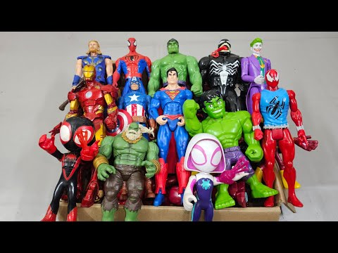 IRONMAN VS SPIDERMAN VS HULK VS CAPTAIN AMERICA VS THANOS VS VENOM SUPERHERO AVENGERS UNBOXING