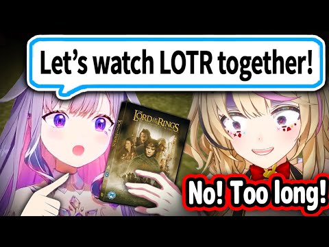 Biboo Tries To Get Polka To Watch Lord Of The Rings With Her But Gets Rejected So Cutely【Hololive】