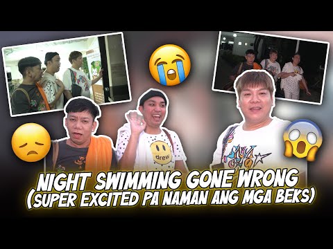 NIGHT SWIMMING GONE WRONG (SUPER EXCITED PA NAMAN ANG MGA BEKS) | BEKS BATTALION