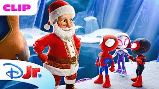 Marvel's Spidey and his Amazing Friends | Team Spidey Saves Santa Claus 🎅 | @disneyjr