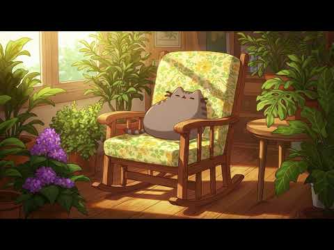 Pusheen’s Spring Garden Dreams 🌷 Peaceful Lofi for Focus & Relax