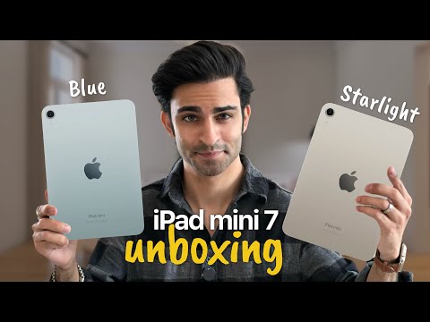 NEW iPad mini 7 unboxing & first impressions! | Blue & Starlight ✨