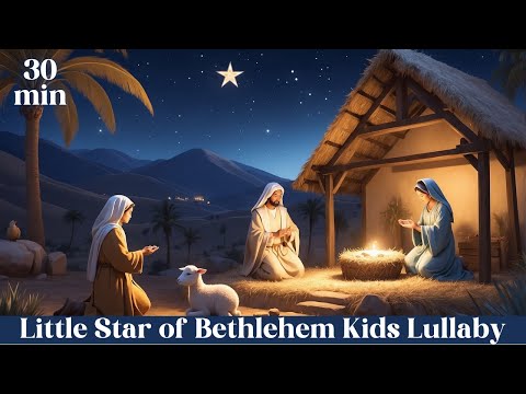 The Little Star of Bethlehem | 30-Minute Piano Lullaby with Soft Voice for Baby Sleep