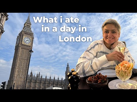 What I eat in a day in LONDON - food market and trying a new menu!